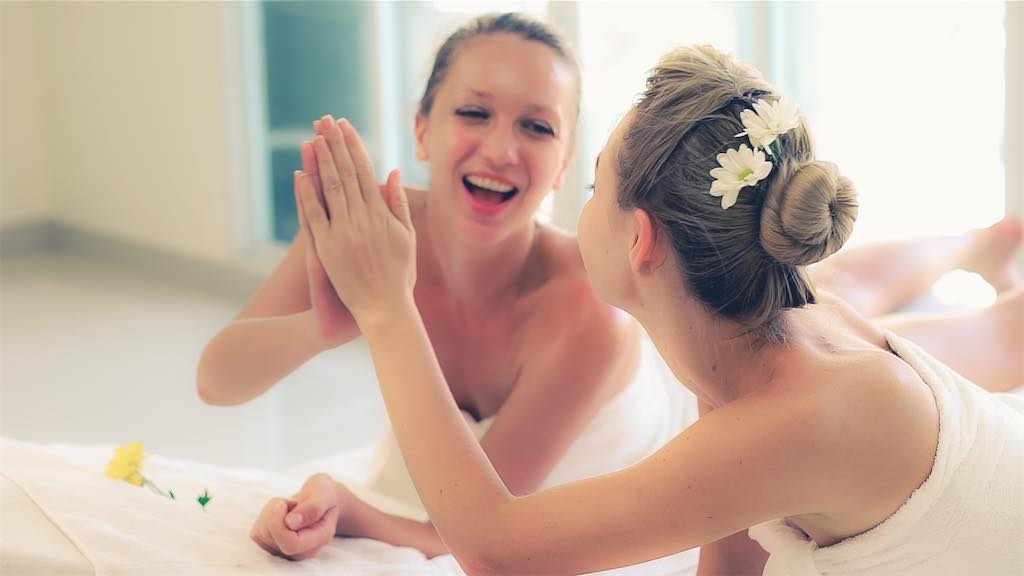 spa day for bride-to-be and friend bachelorette party spa day