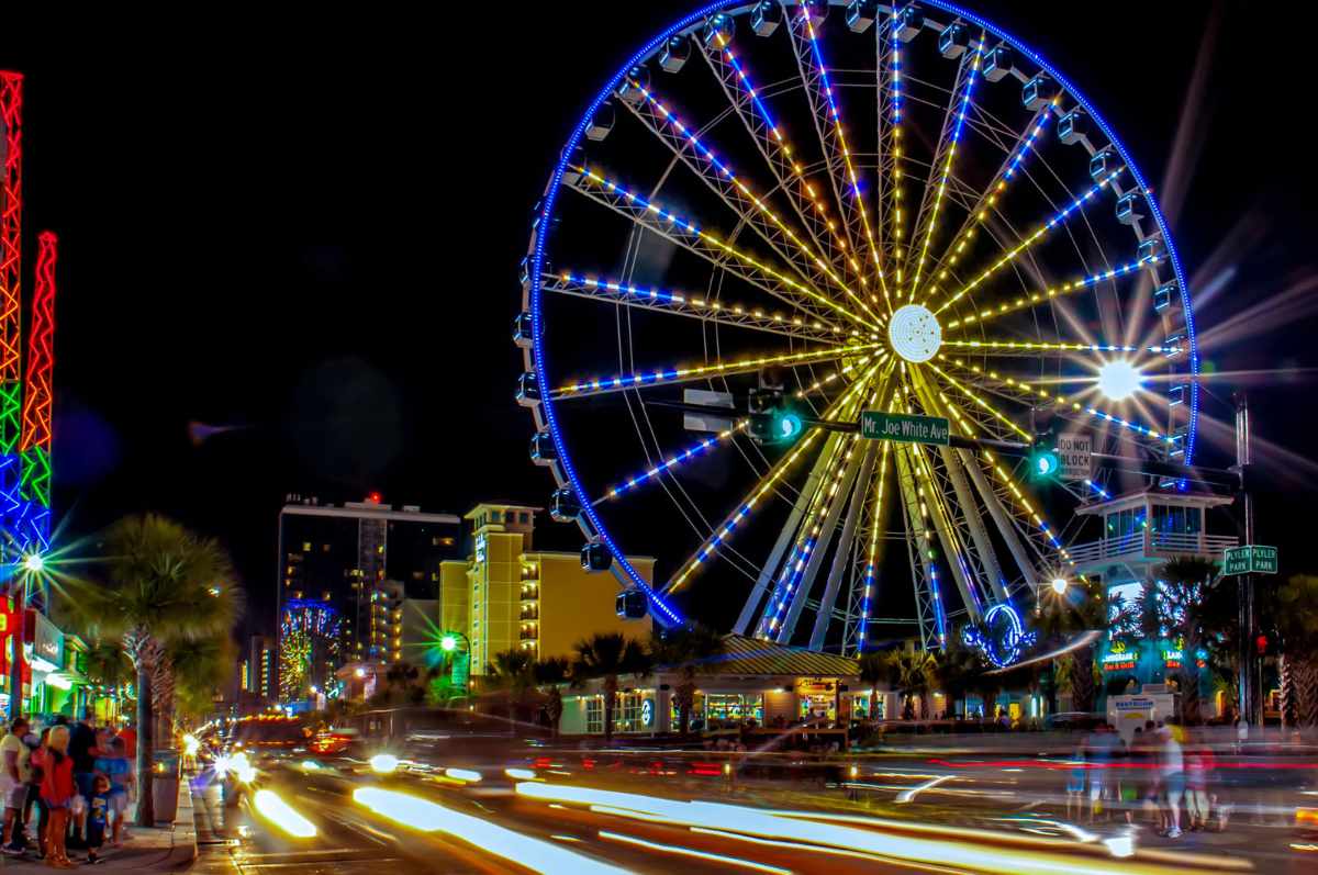 The Boardwalk at night Myrtle Beach boardwalk at night
